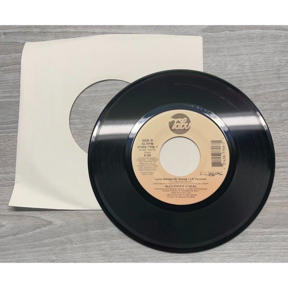 Alexander O'Neal Love Makes No Sense 45 R&B Soul Promo Tabu 31458 7706 7 - Picture 3 of 4